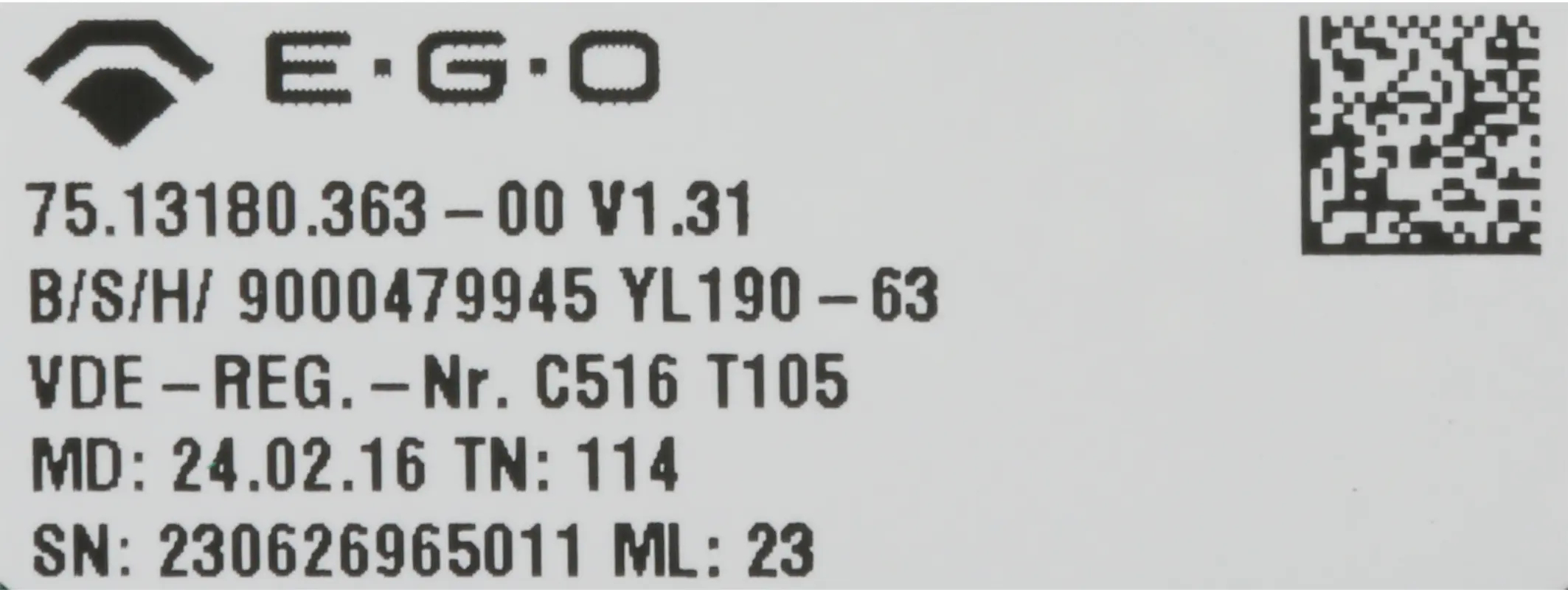 Bedienmodul 00703430