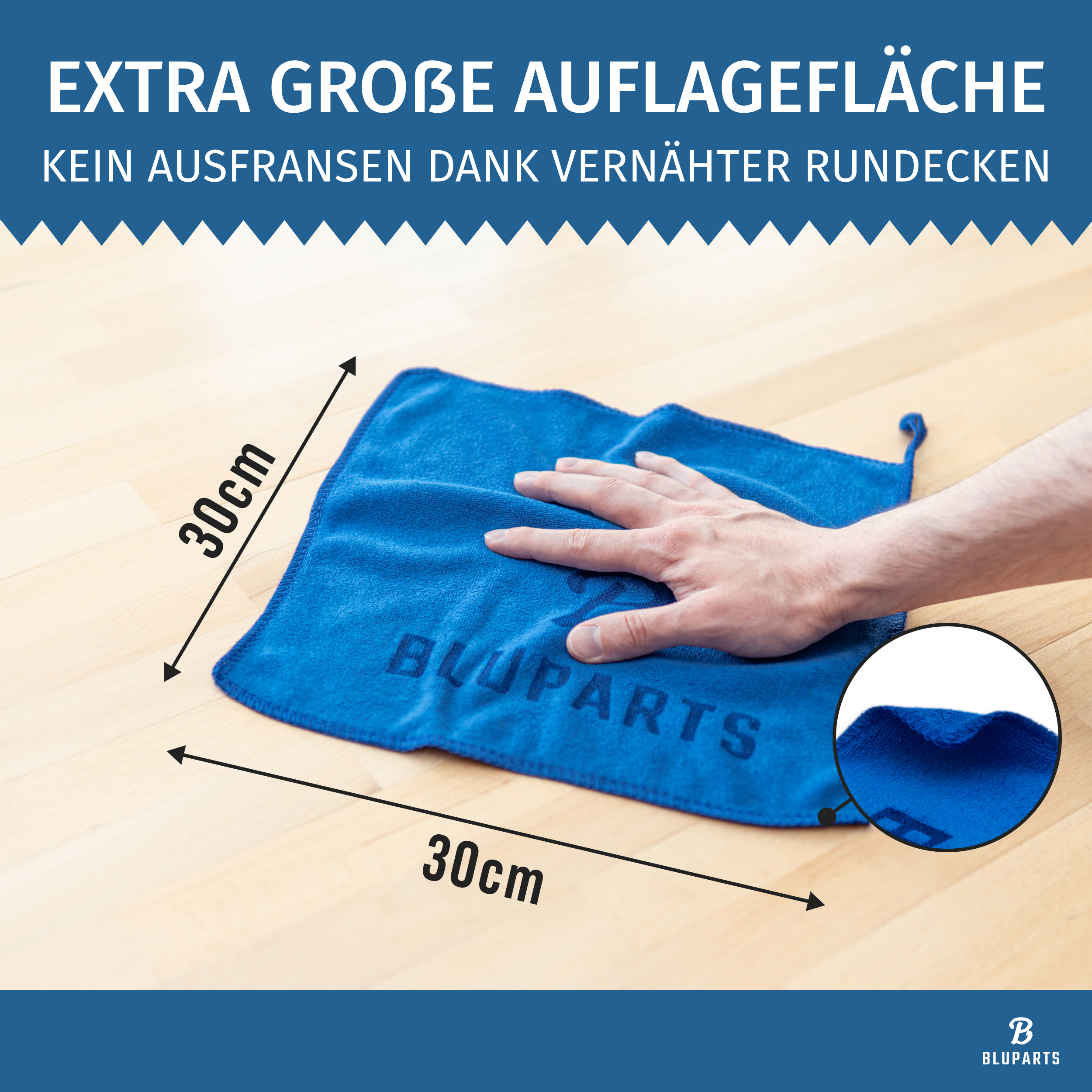 Mikrofasertücher [10 Stück] fusselfreier Putzlappen saugstark