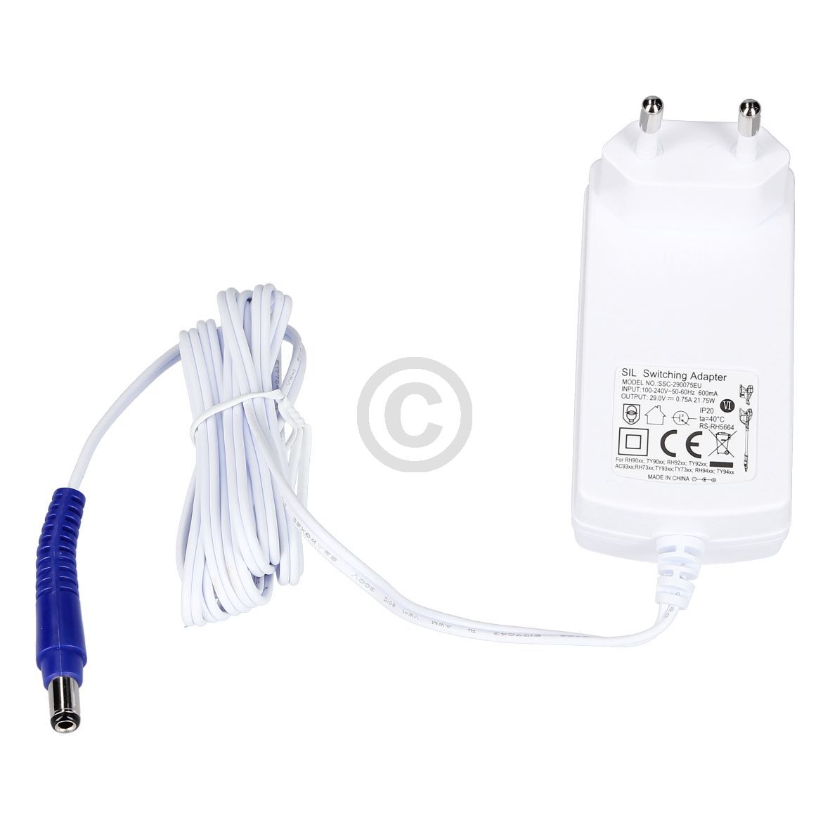 Steckernetzteil Rowenta RS-RH5664 SSC-290075EU für Stielstaubsauger