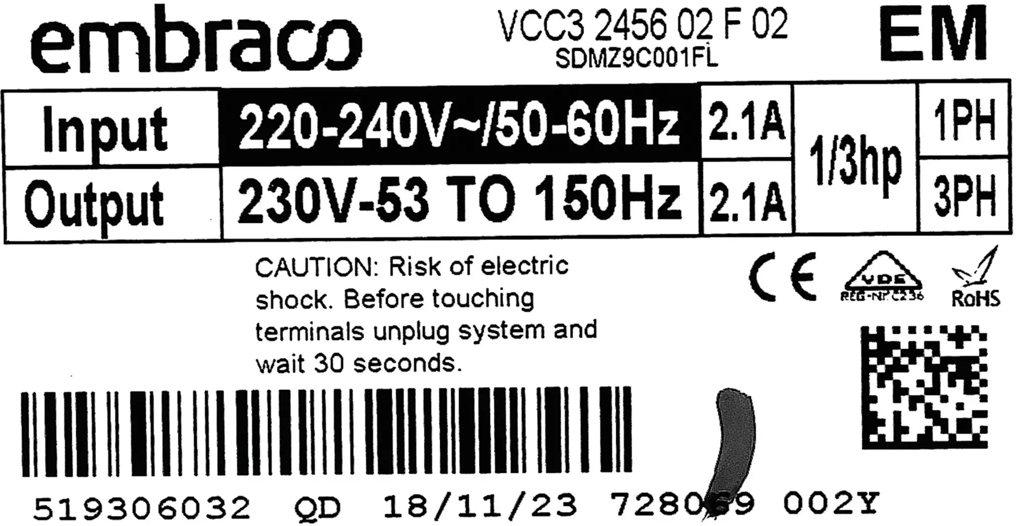 Anlaufvorrichtung 00645905