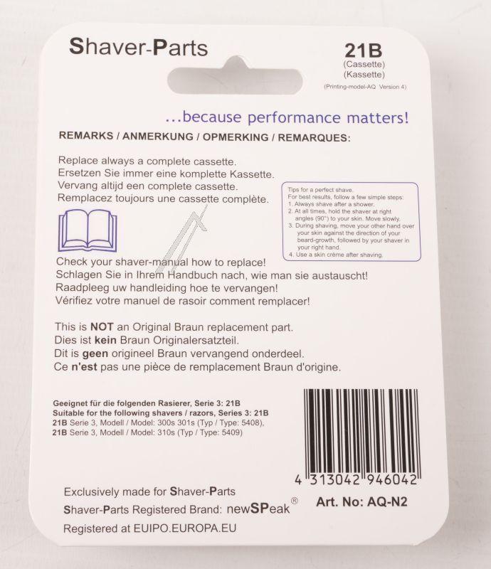 Braun Series 3 21B Scherkopf-Kassette