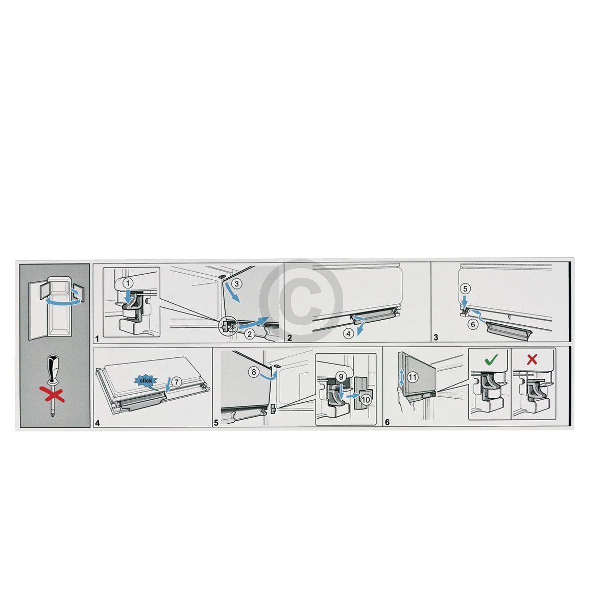 Gefrierfachtüre SIEMENS 11014310 Innentür mit Dichtung Griff etc für Kühlschrank