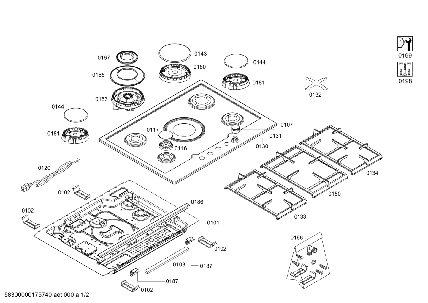 Ersatzteile_ENC.EC745QB90R_4G_2B1W_SE70F_IH5_EC745QB90R_2F28_Bild_1