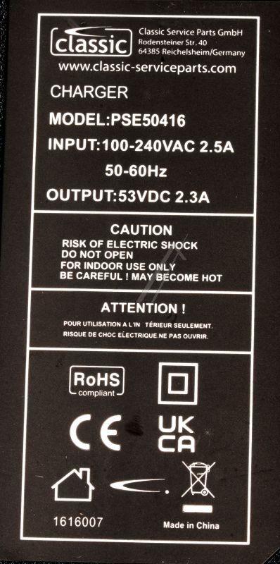 Ladegerät 53V 2,3A Xiaomi Electric Scooter 4 Ultra PSE50416EU für E-Scooter