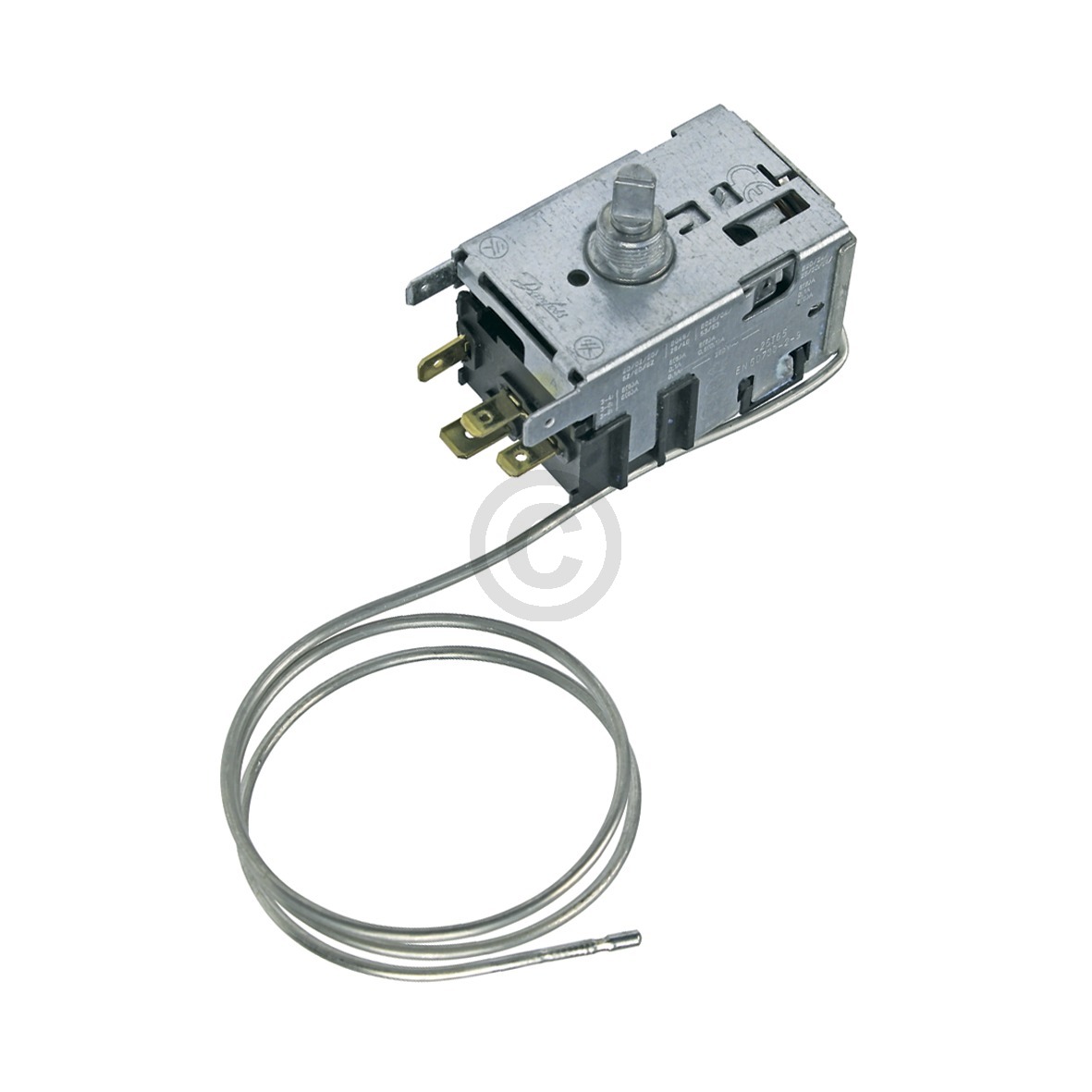 Thermostat 077B6699 Danfoss 450mm Kapillarrohr 3x4,8mm/1x6,3mm AMP BOSCH 00170219 für Kühlschrank