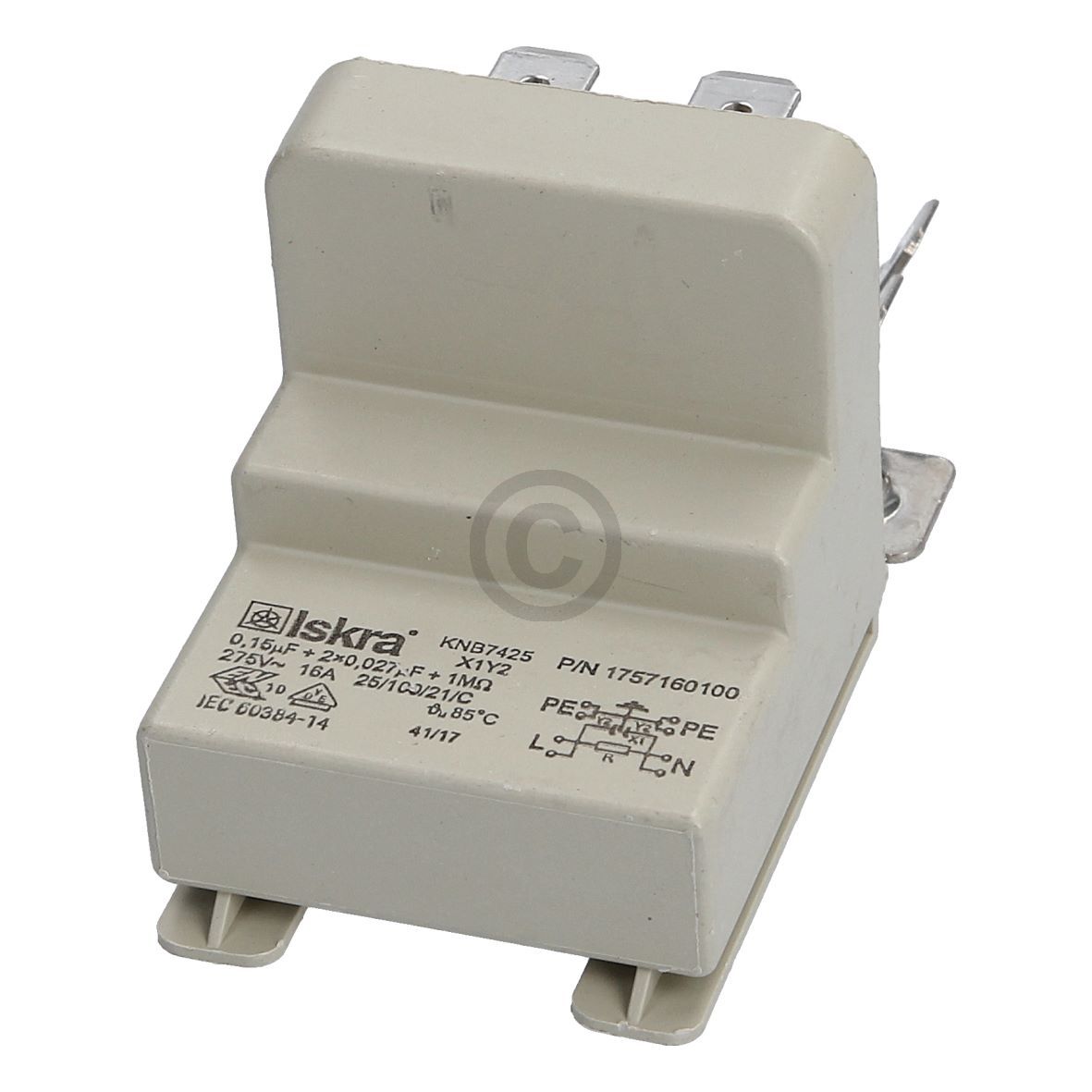Entstörschutz beko 1757160100 0,15µF+2x0,027µF+1MΩ für Geschirrspüler