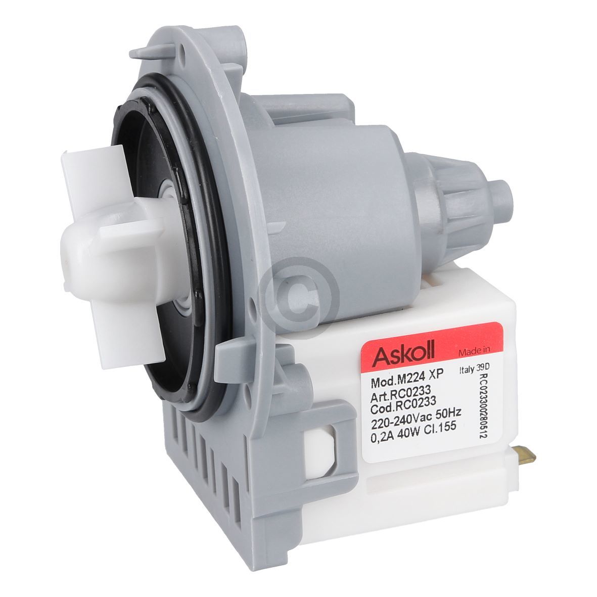 Ablaufpumpenmotor universal Askoll mit Schraubenbefestigung Bügeln für Waschmaschine