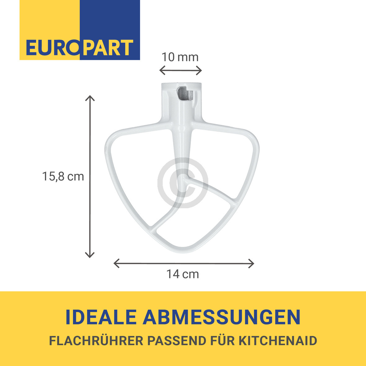 Flachrührer wie K45B KitchenAid 488000510843 für Küchenmaschine