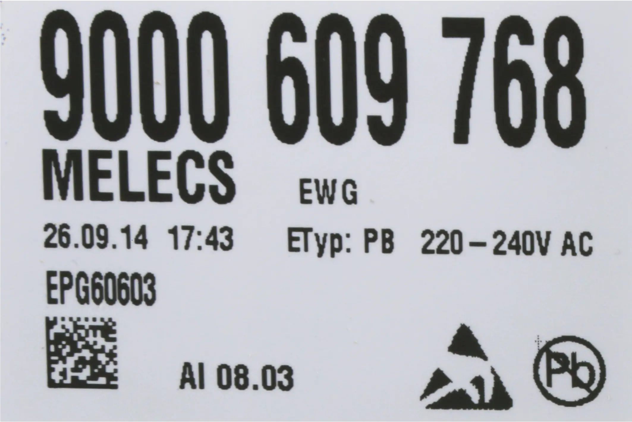 Leistungsmodul programmiert 00652092