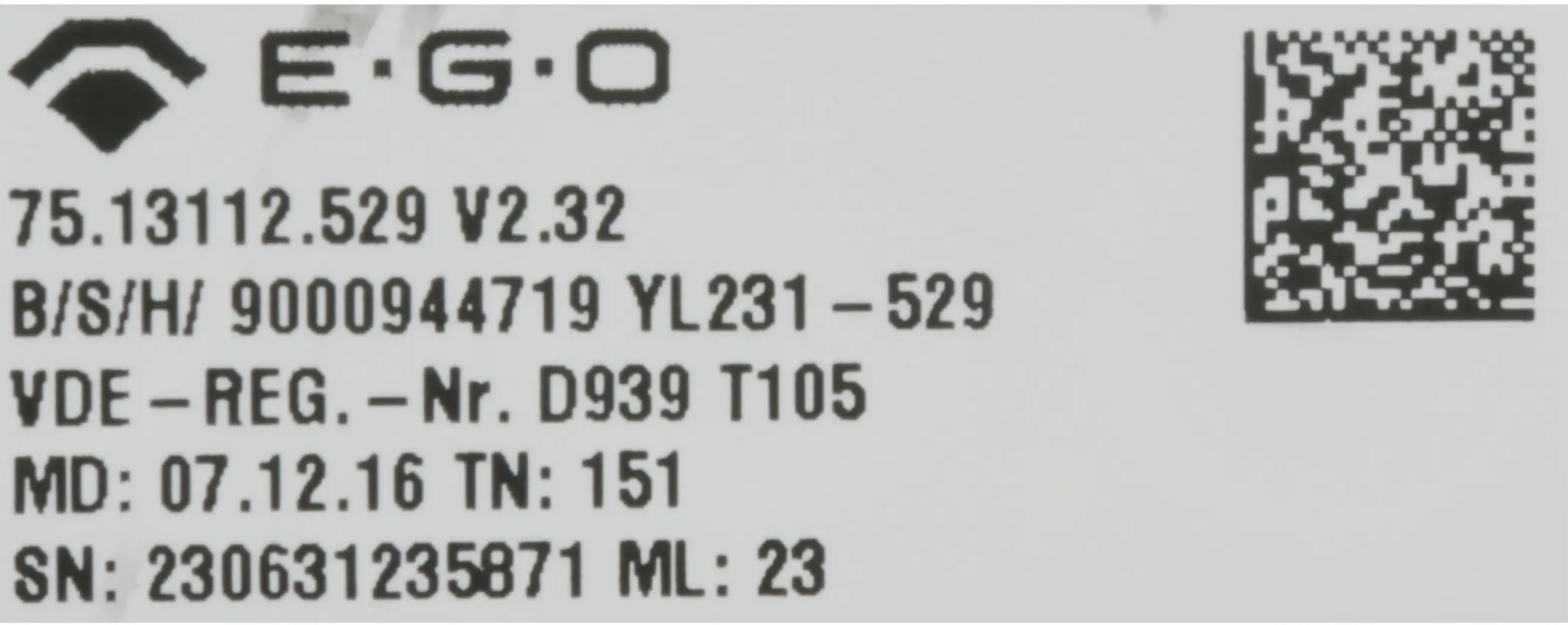 Bedienmodul 11013089