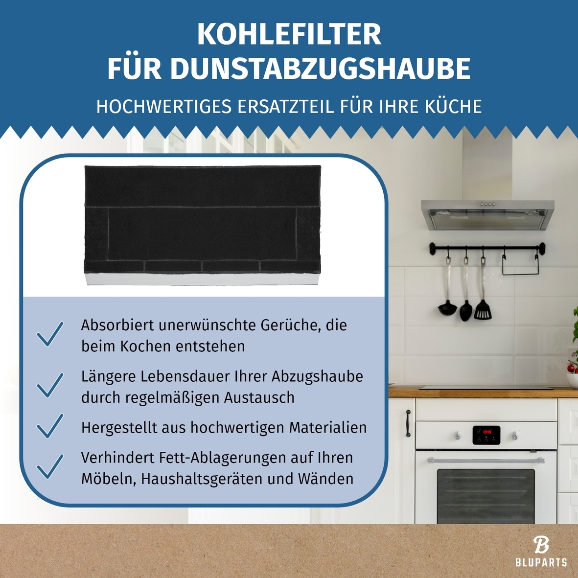 Kohlefilter passend für Neff Z5144X1 00434229 in Dunstabzugshaube 10108219