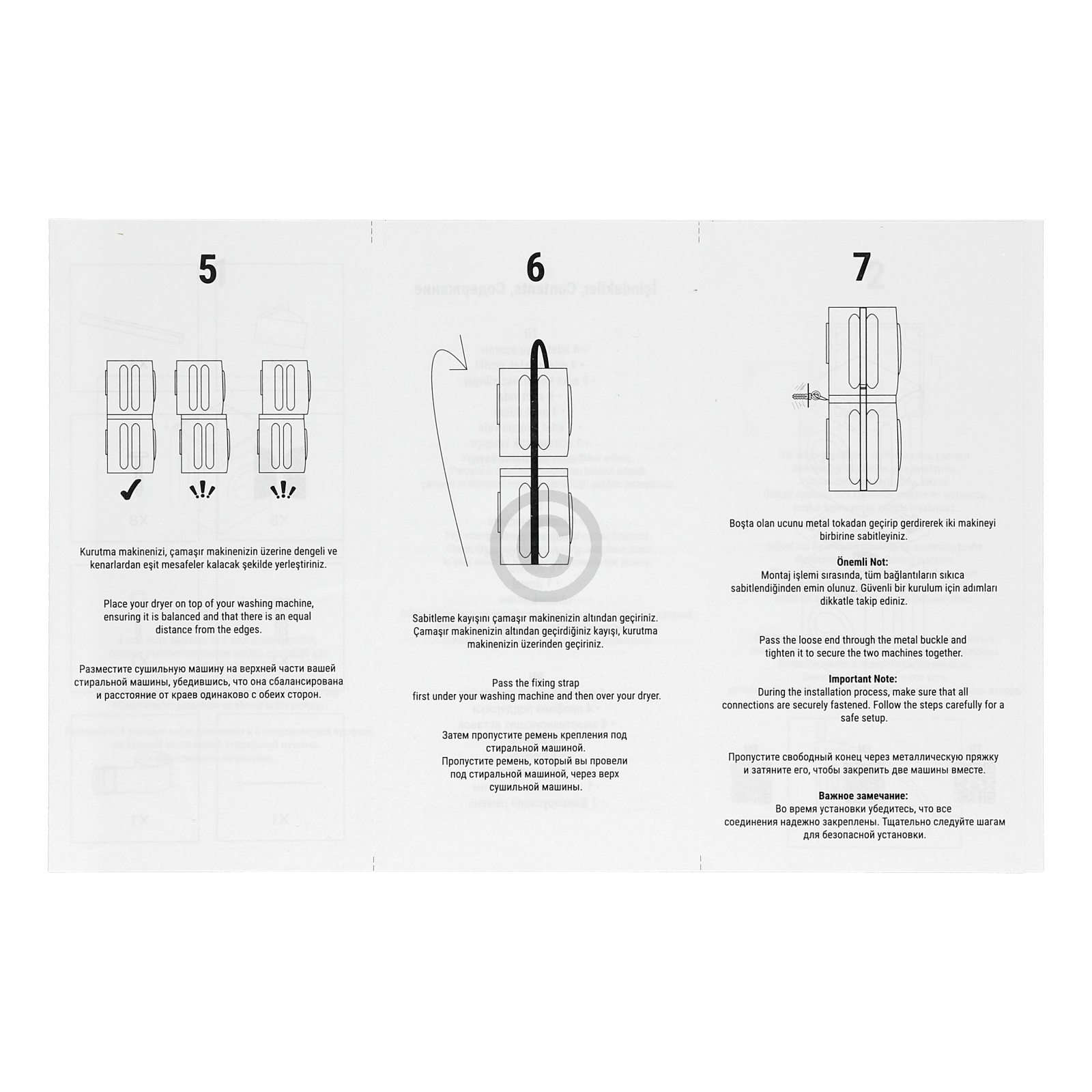 Zwischenbaurahmen BLUPARTS - KOMPATIBEL 10108767 für Trockner