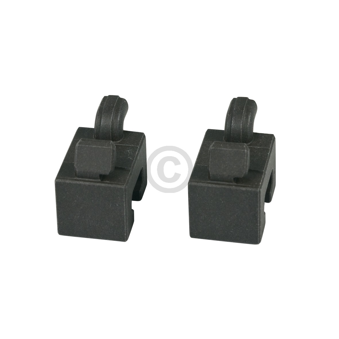 Buchse SIEMENS 00637443 Keramikhalter vorne für Zubehörhaltegitter Backofen mit Mikrowelle 2Stk