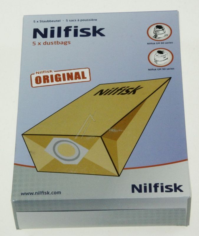 Staubsaugerbeutel Nilfisk 82095000 Papierbeutel, 5 Stück
