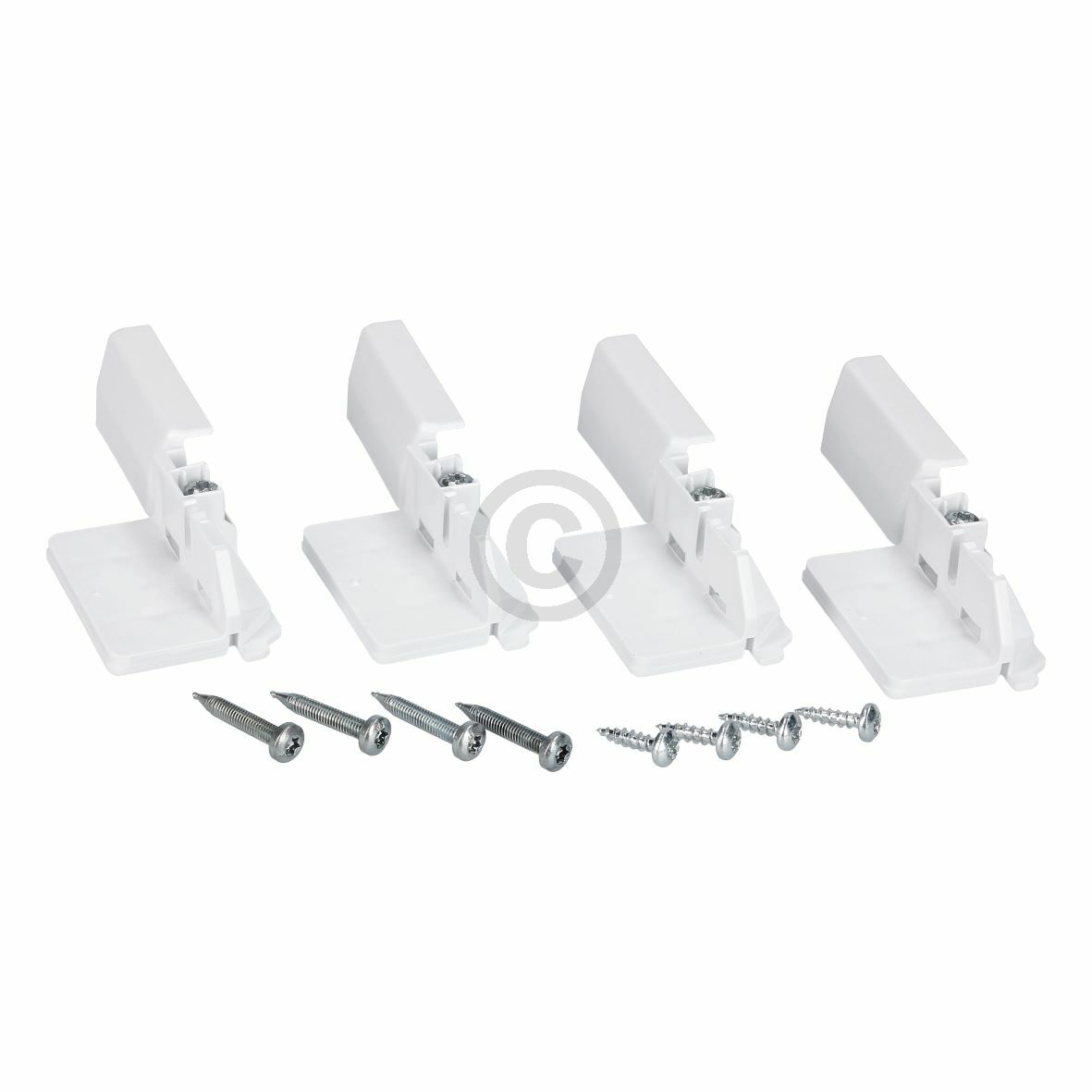 Befestigungssatz Tür,geteilte Möbelfront, 4xHalter und Schrauben 00754976