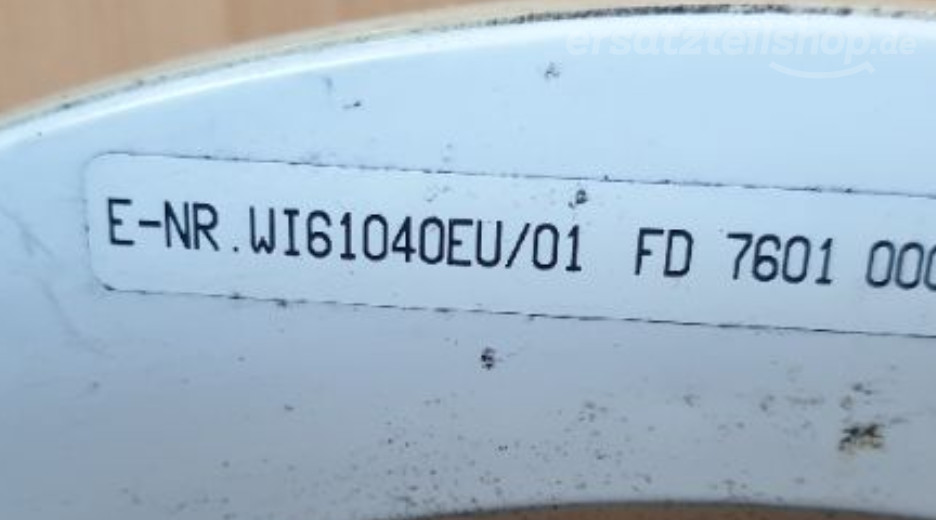 Typenschild Siemens Siwamat 6104 WI61040EU/01