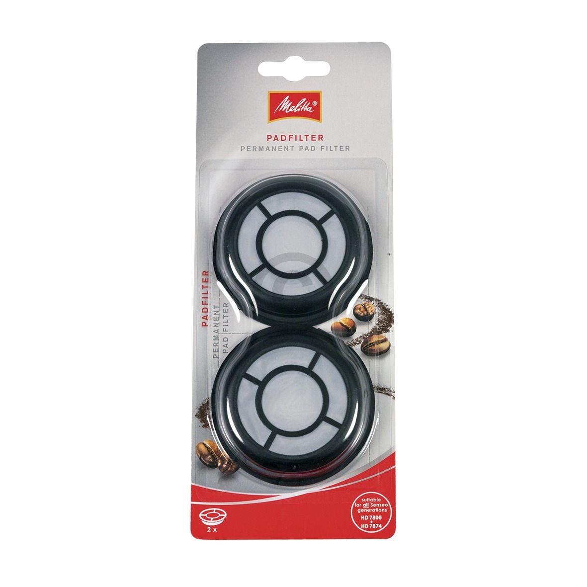 Kaffeepads befüllbar Melitta 180424 für Senseo Kaffeemaschine Padmaschine 2Stk