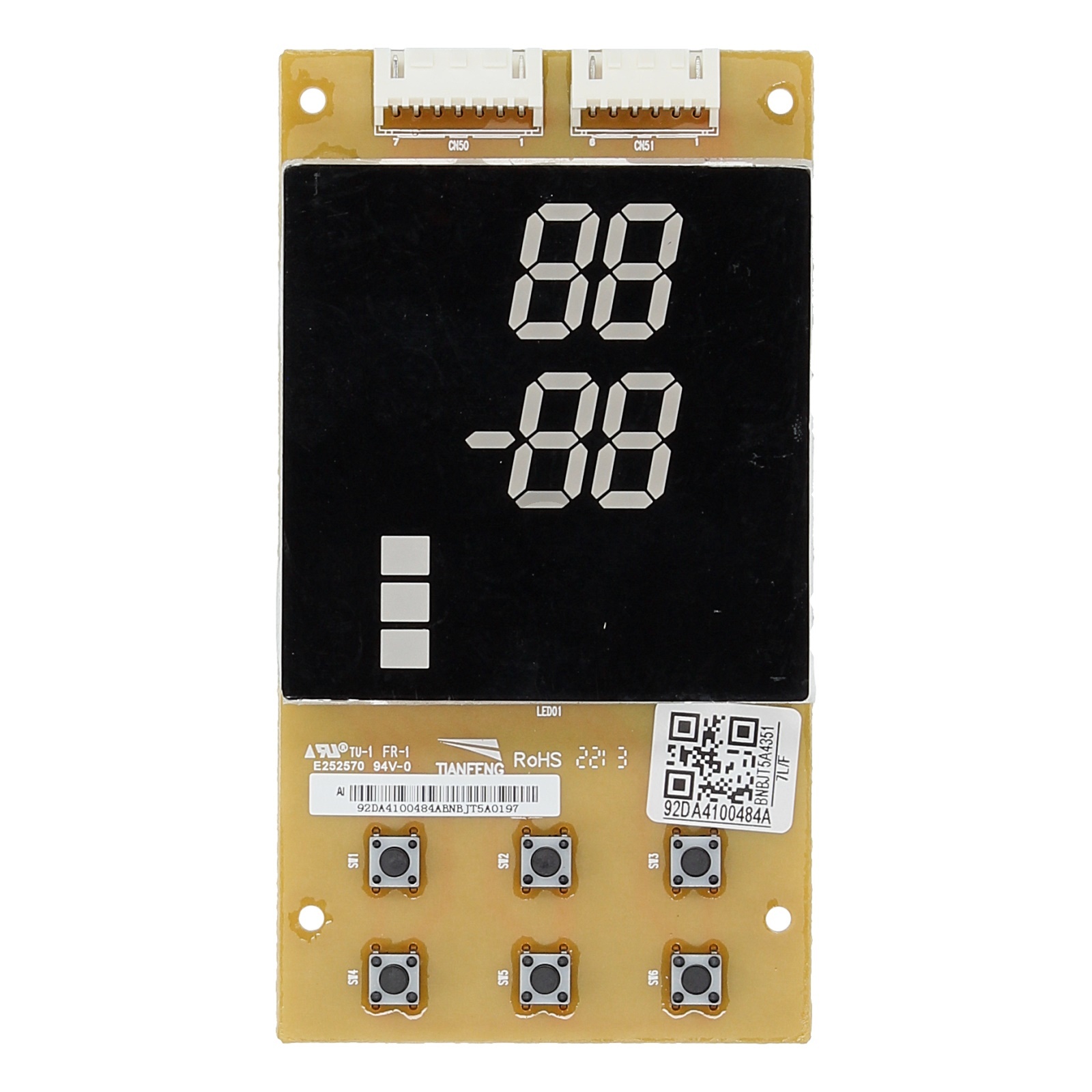 Anzeigeelektronik für Kühlteil Samsung DA41-00484A in Kühl-Gefrierkombination