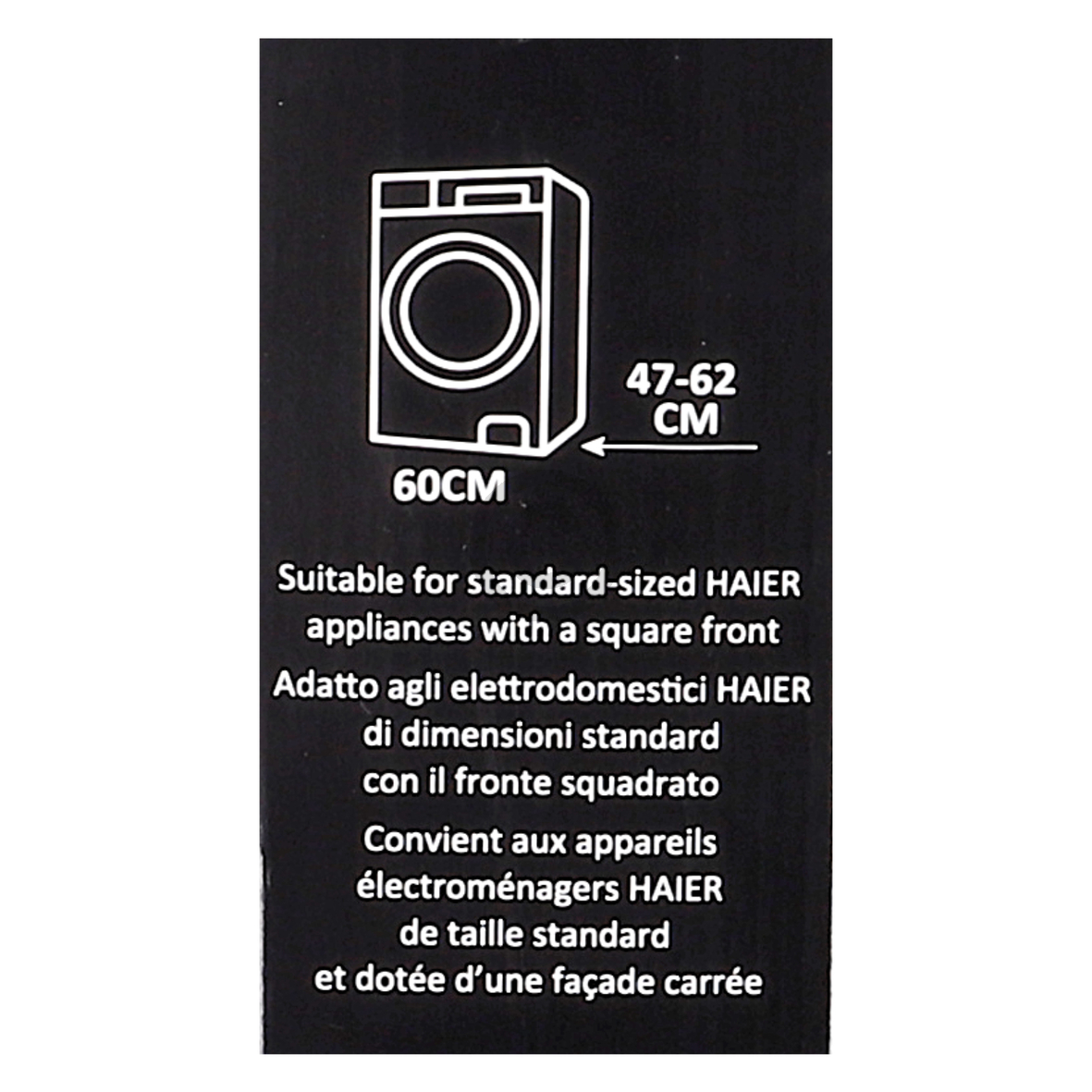 Zwischenbaurahmen HASTKU10B StackKitBlack Candy/ Hoover 35602673 für Trockner