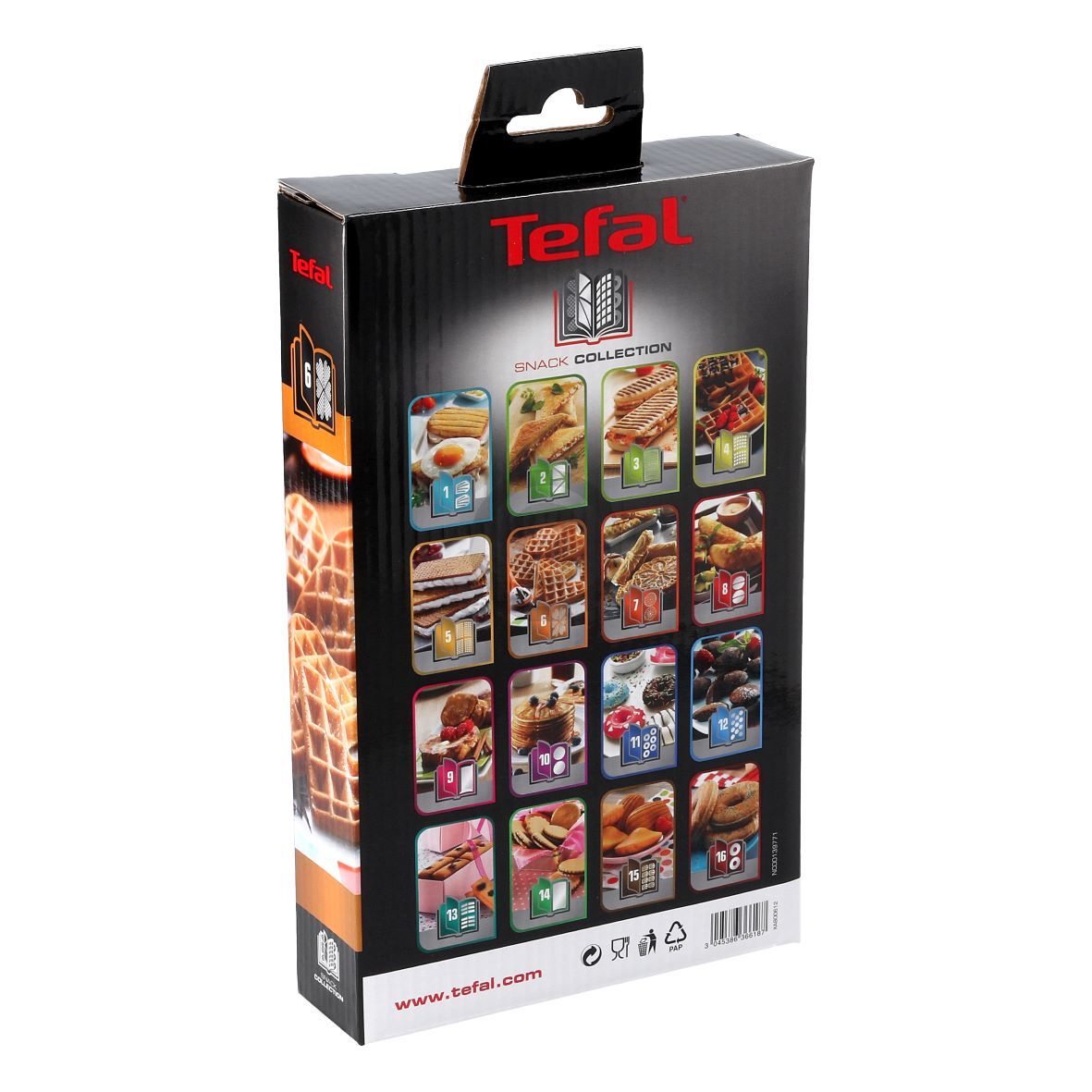 Herzwaffelplatten Set Tefal XA800612 für Snack Collection Kombigerät Sandwichmaker Waffeleisen