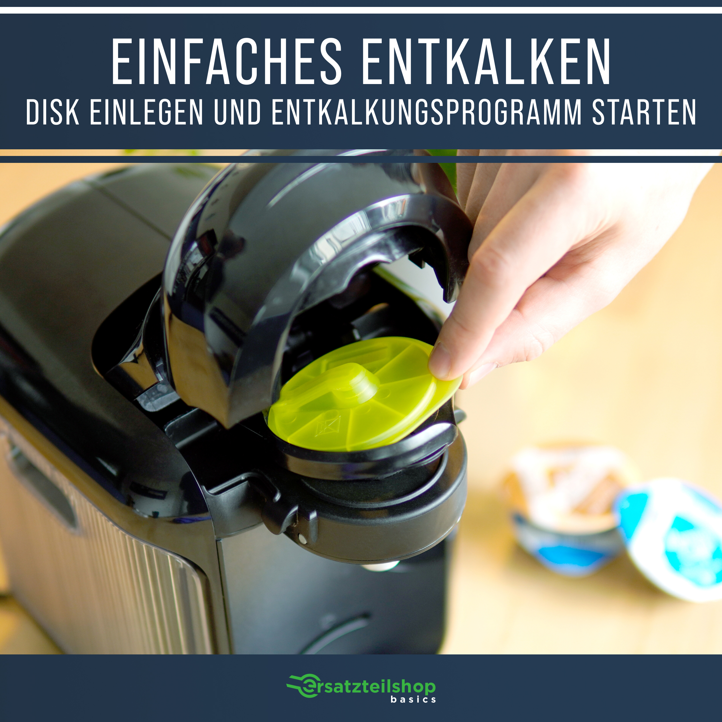 Reinigungsdisc gelb wie BOSCH 00576836  für Tassimo Kapselmaschinen