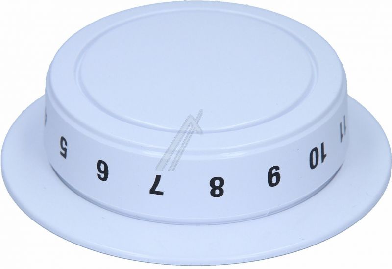 Timer-Drehknopf für Whirlpool Dunstabzugshaube 488000507943 - weiß, Kunststoff