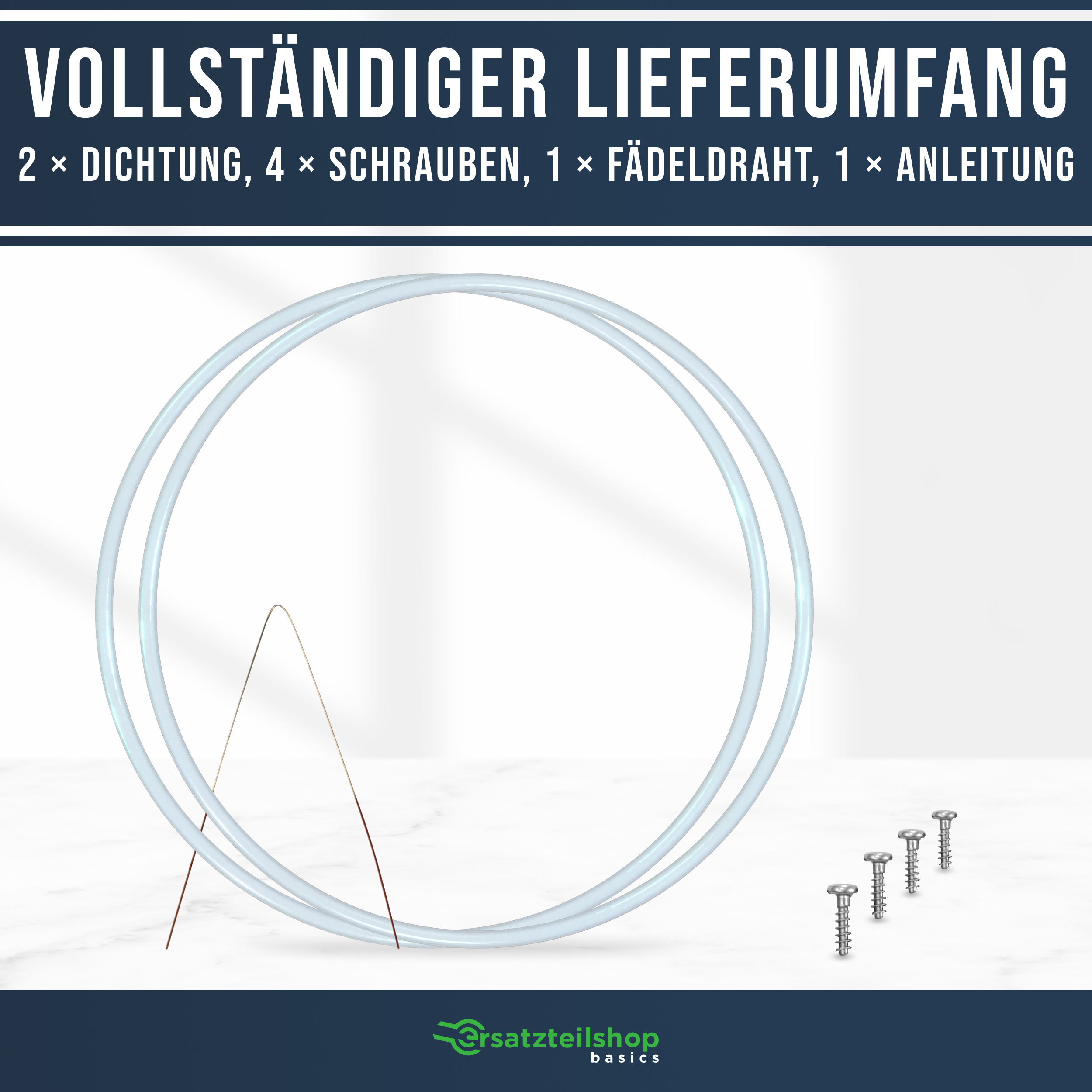  ersatzteilshop basics Reparatursatz Pumpentopf für Spülmaschinen - 182mmØ wie 12005744