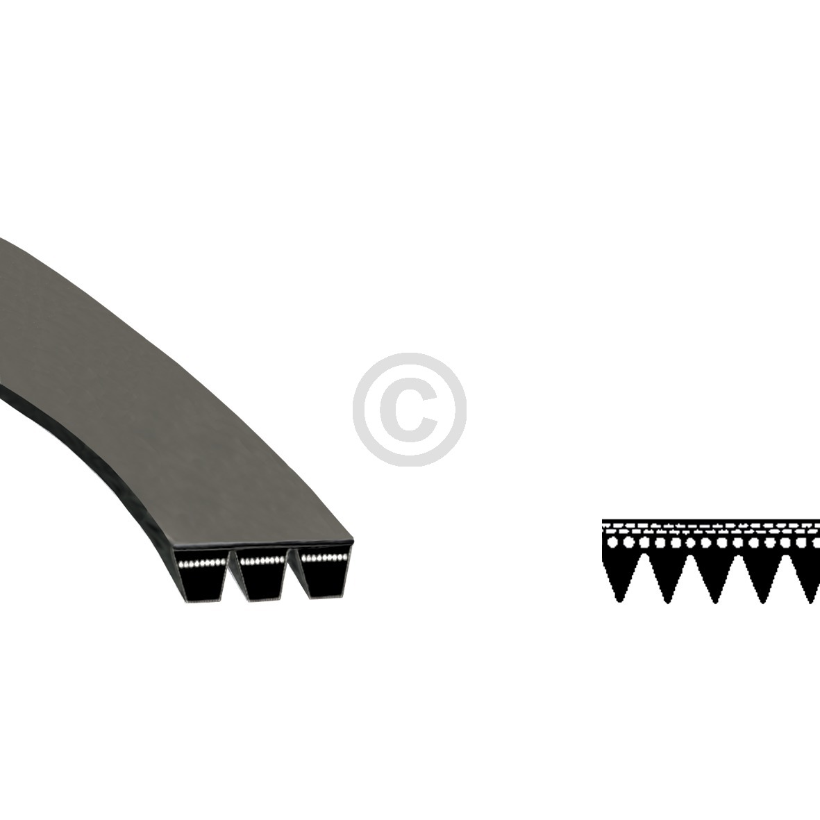 Keilrippenriemen 1235PJ5 wie Foron 01877 für Waschmaschine