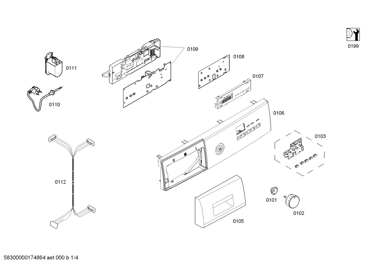 Ersatzteile_Siemens_iQ100_5.2kg_WM08X160TI_2F27_Bild_1