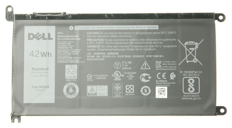 Akku 42Wh für Dell Staubsauger Y3F7Y Lithium-Ionen