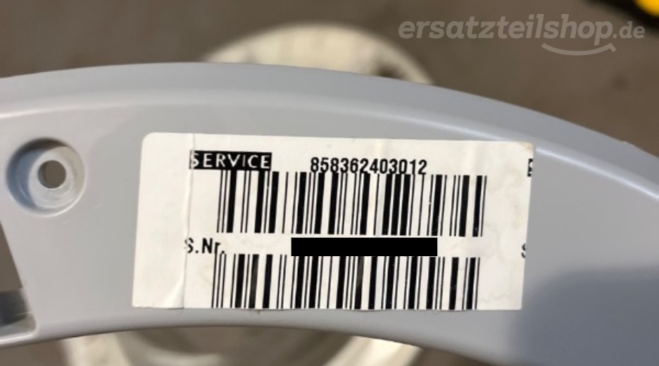 Typenschild Bauknecht WA ECO STAR 61 858362403012