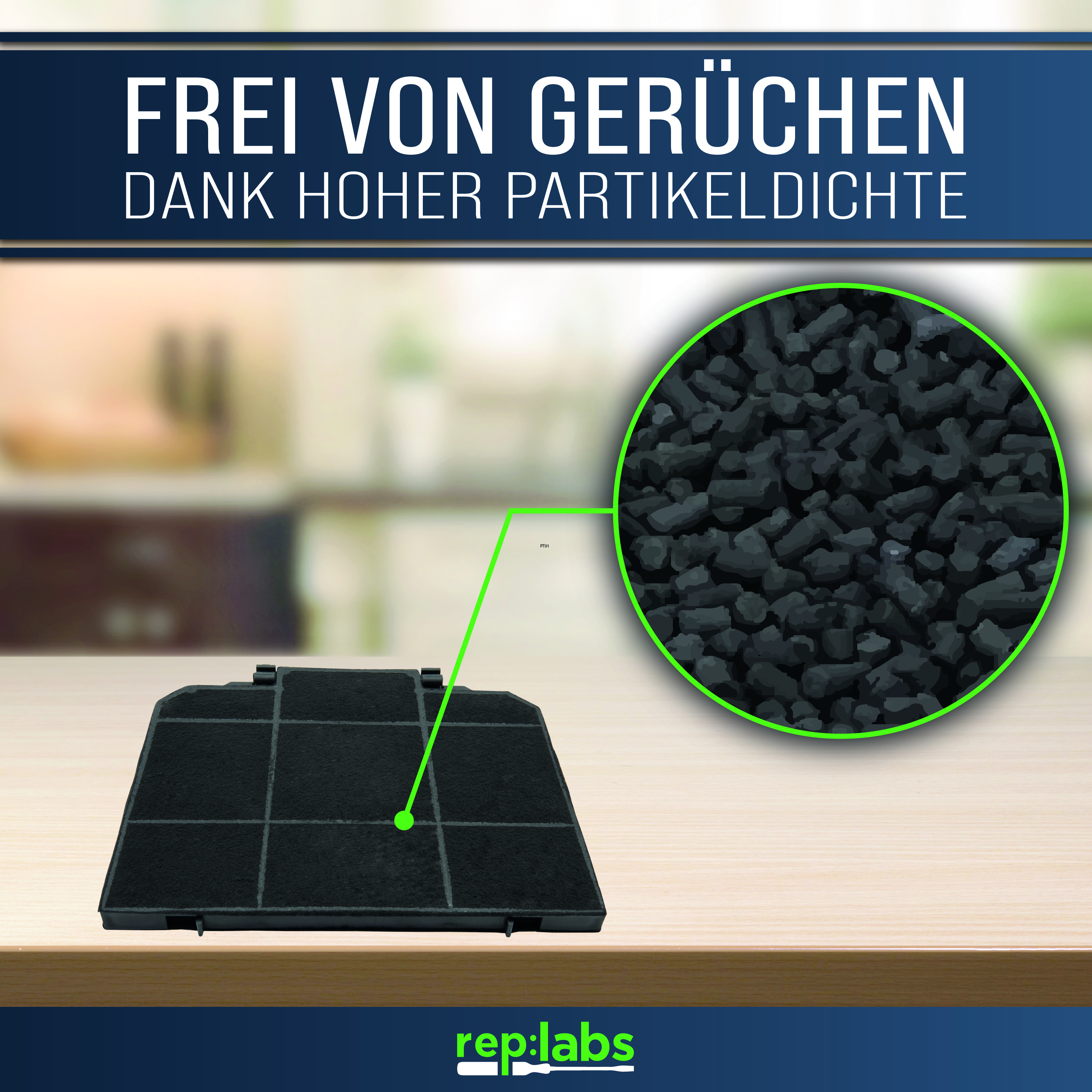 Kohlefilter - AT wie Electrolux 902979363 für Dunstabzugshaube