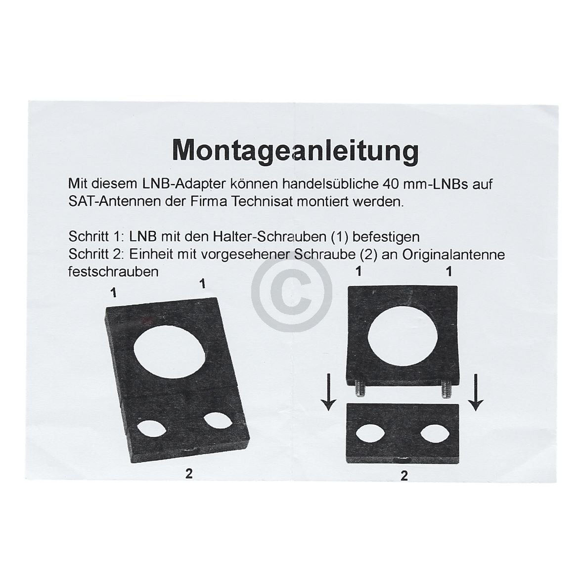 Feedhalter für Kathrein/Astro