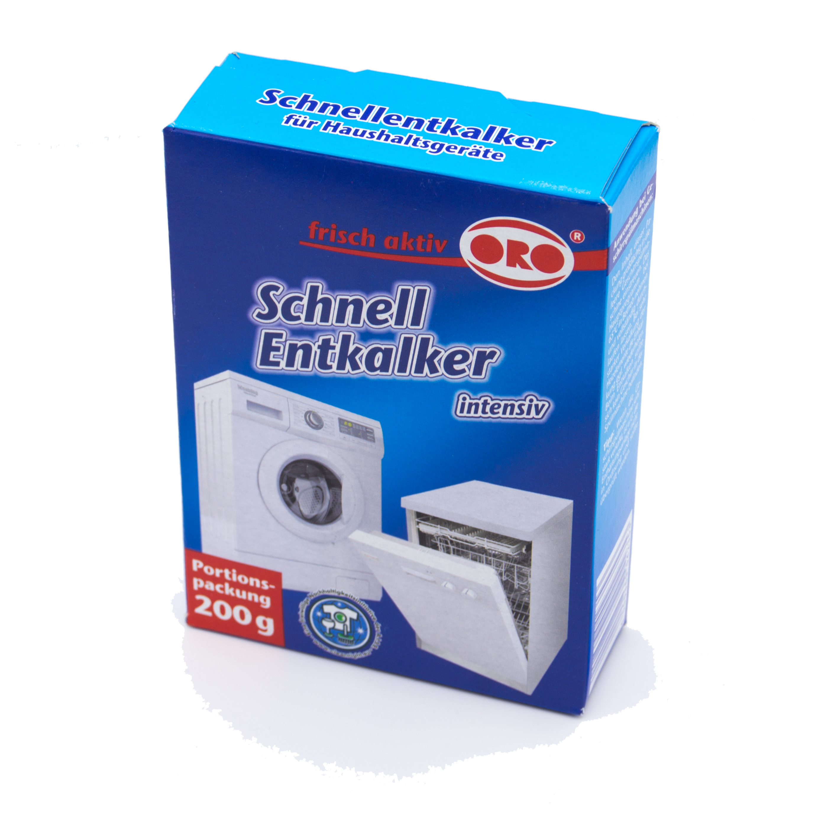 Schnellentkalker für Waschmaschinen und Geschirrspüler 1x Anwendung 200g Pulver