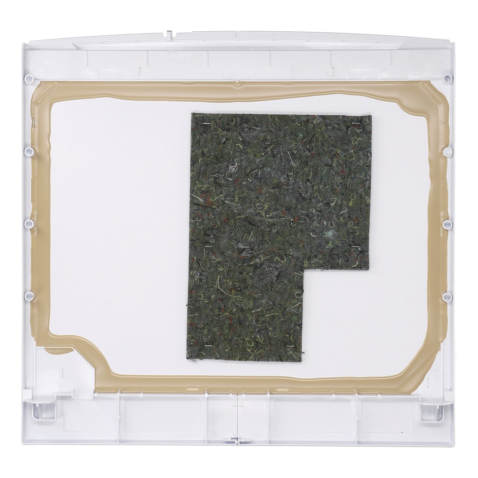 ARBEITSPLATTE, SATZ, WEISS, 597X5