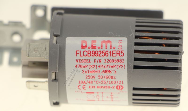 Entstörfilter für Waschmaschine Vestel 32027179 (0,47µF 10A)