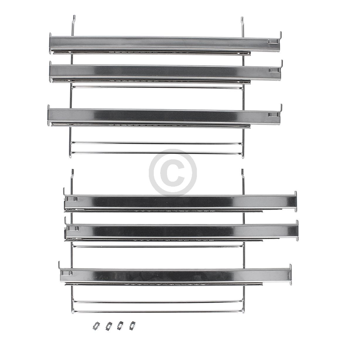 Haltegitterset mit Teleskopauszug 3-fach für Backbleche Rost gorenje AC105 640245 in Backofen