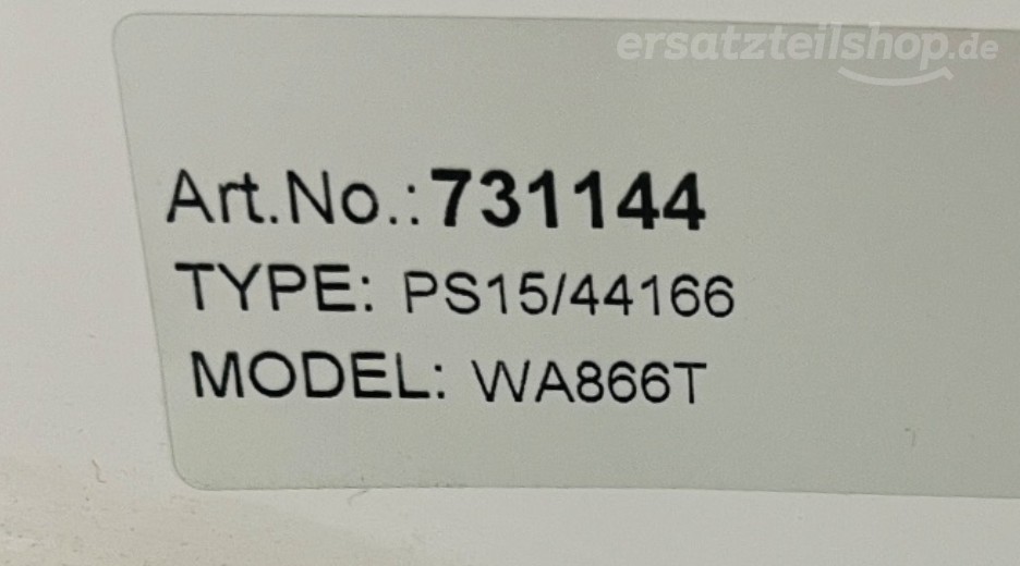 Typenschild Gorenje WA866T 731144