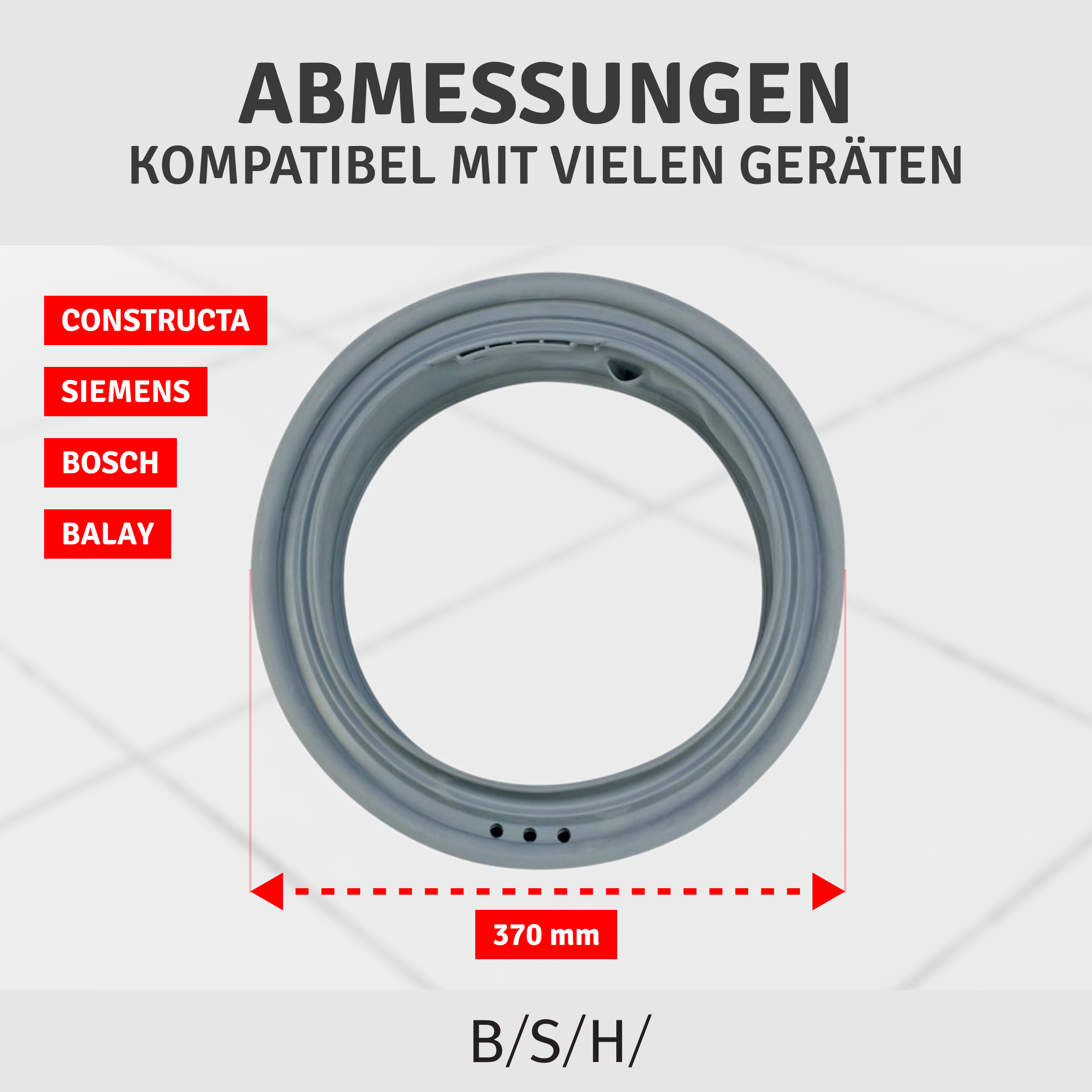 Türmanschette Original vom Hersteller 00361127 361127 für Maschinen von Bosch, Siemens, Neff