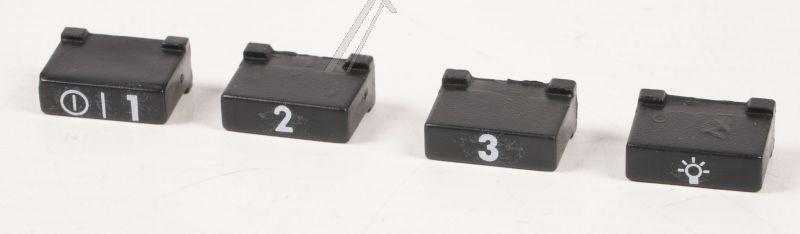 Bedienfeld für Dunstabzugshaube Whirlpool Indesit 488000861241 Steuerung 4 Tasten