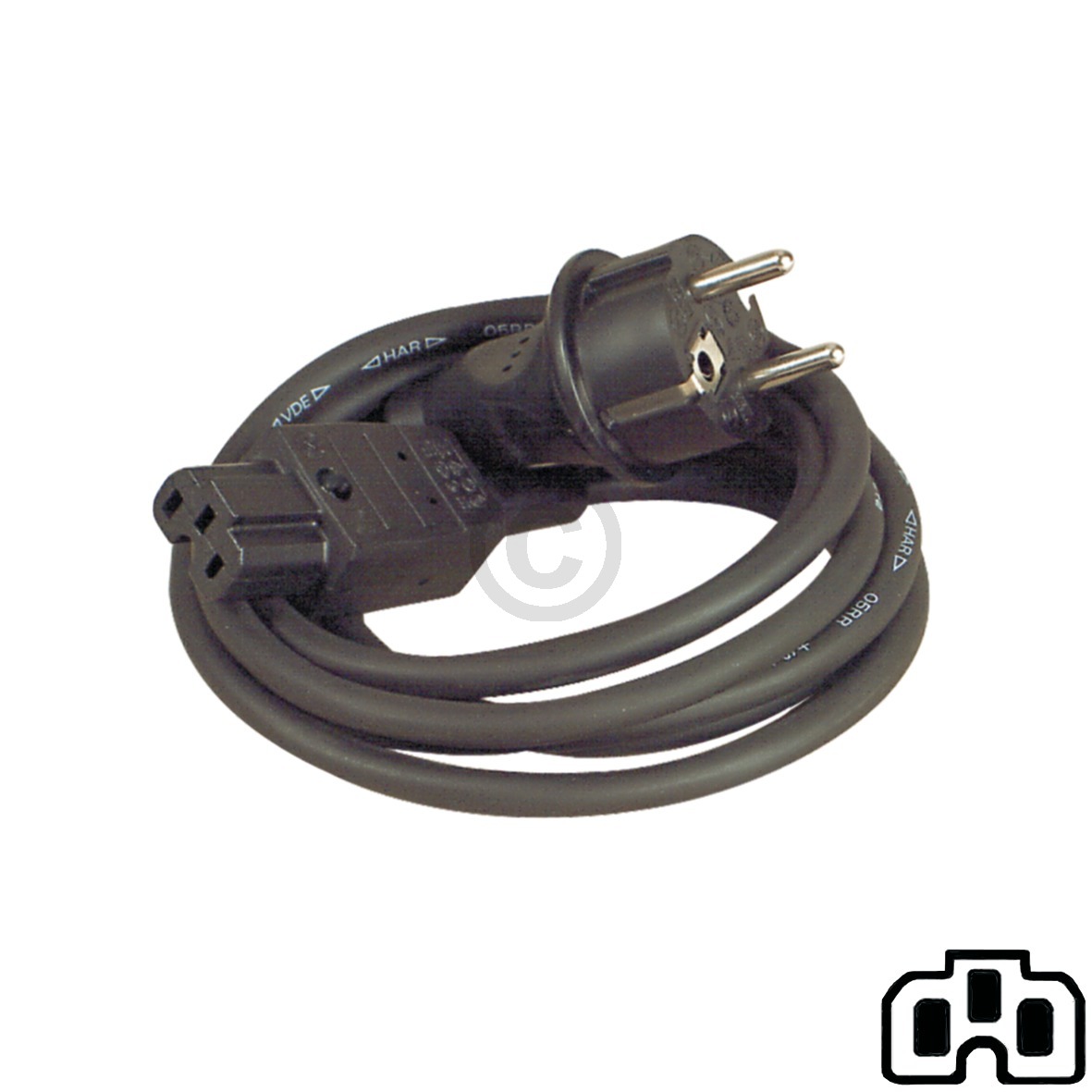 Kabel Heißgeräte-Anschlusskabel 2m Bachmann 304418