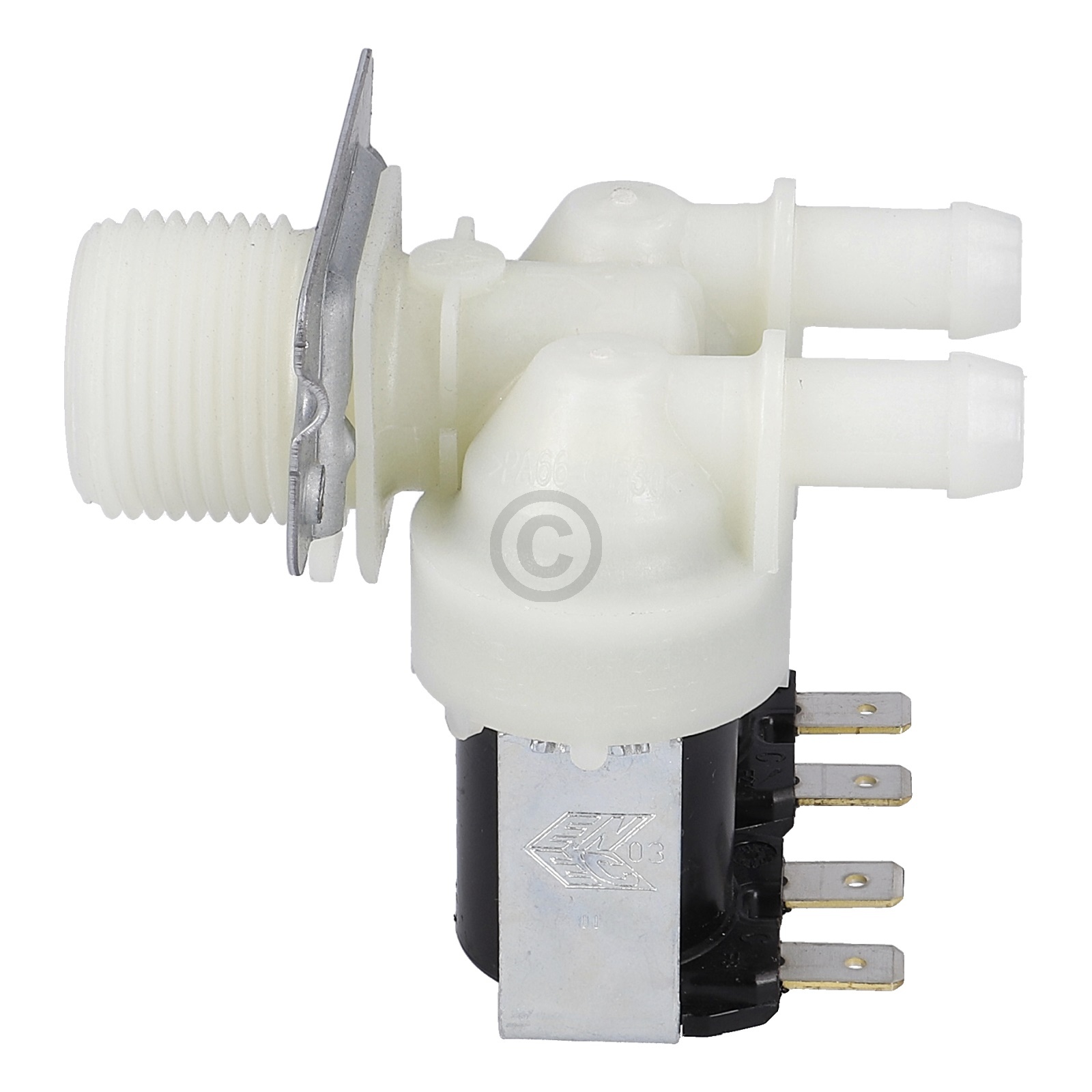 Magnetventil 2-fach 180° universal für Waschmaschine