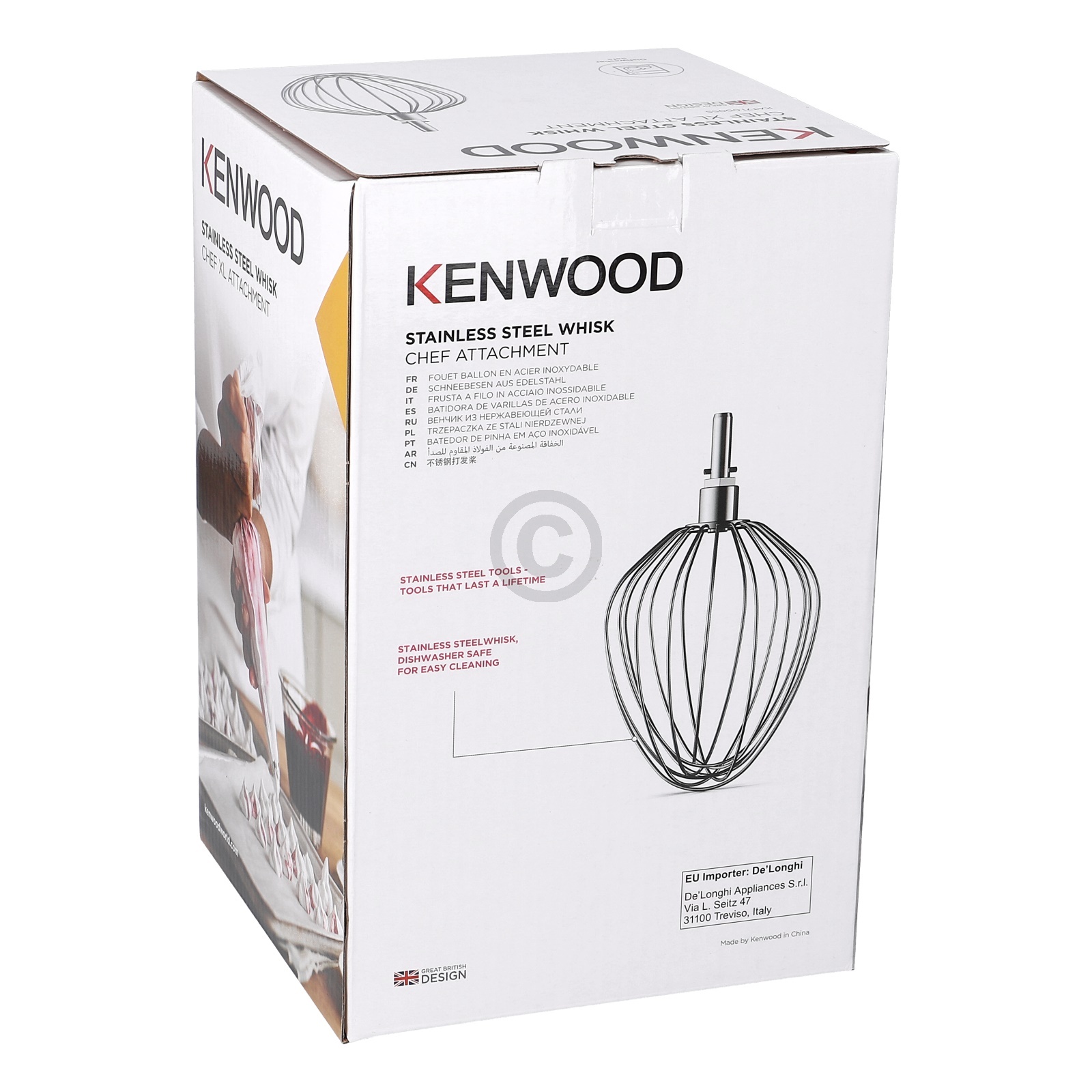 Schneebesen Edelstahl Kenwood AW20011051 für Küchenmaschine