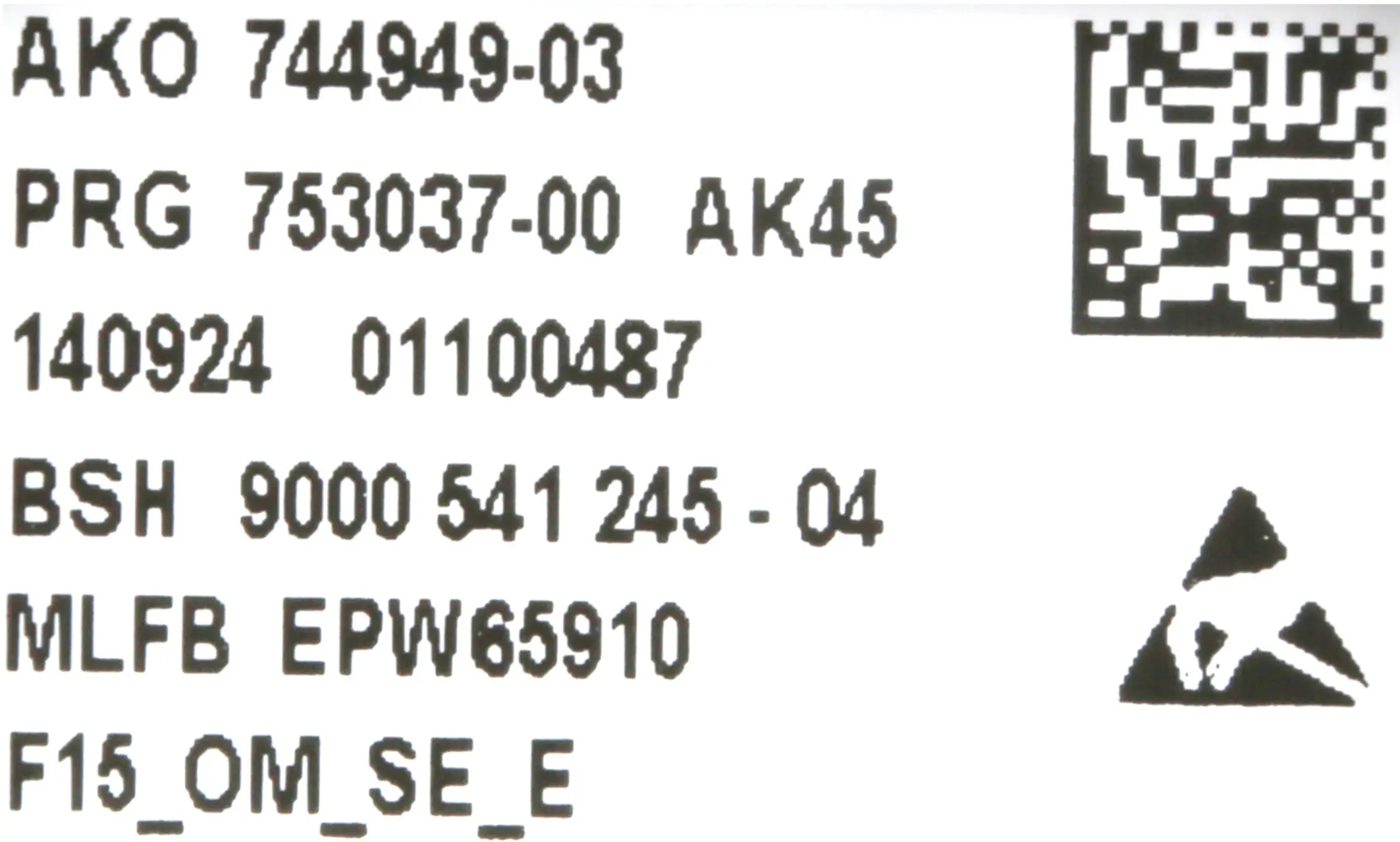 Bedienmodul 11005336