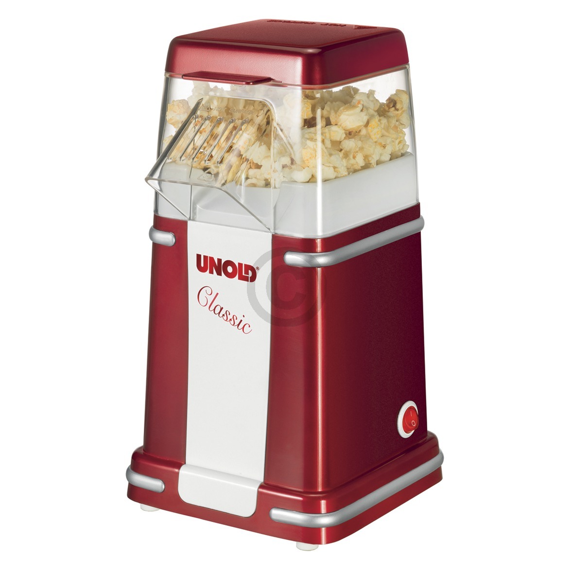 Popcornmaker UNOLD 48525 Classic RotMetallic silber - benötigt kein Öl -
