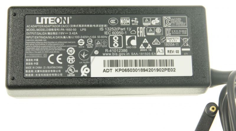 Acer 65W Netzteil 19V für Notebooks KP06503018 schwarz