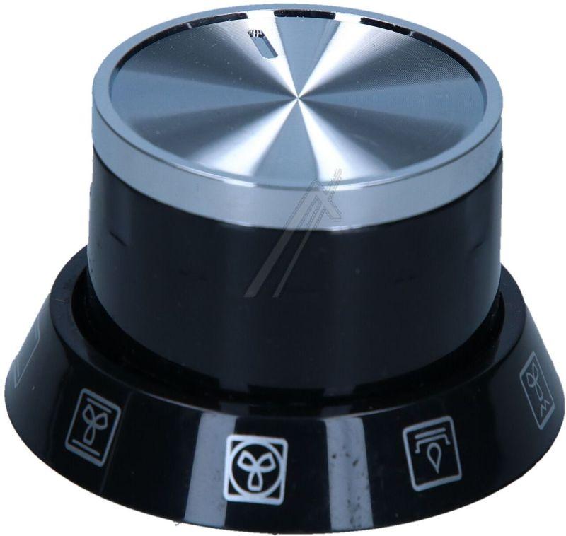 Drehknopf für Beko Ofen C00911423 mattschwarz/silber