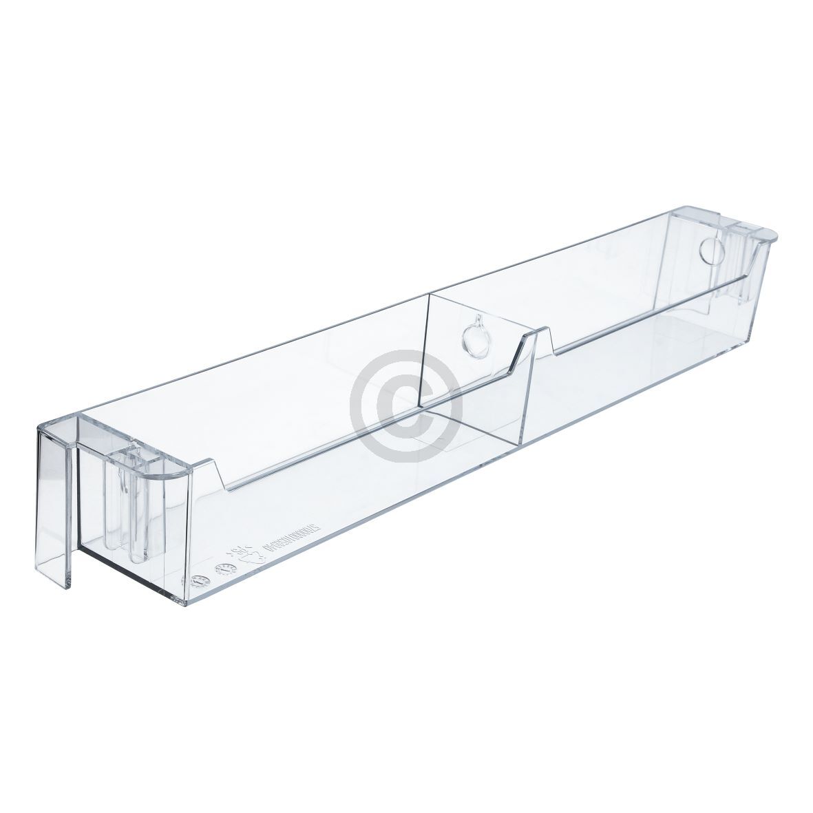 Abstellfach SIEMENS 00748573 zweigeteilter Absteller 430x55mm für Kühlschranktüre