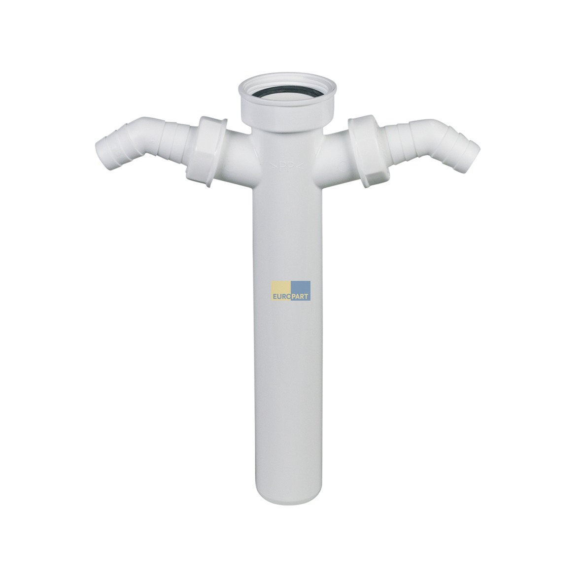 Verstellrohr 1 1/2"x40mmØ mit 2 Geräteanschlüssen für Spülbeckensiphon 22164 1