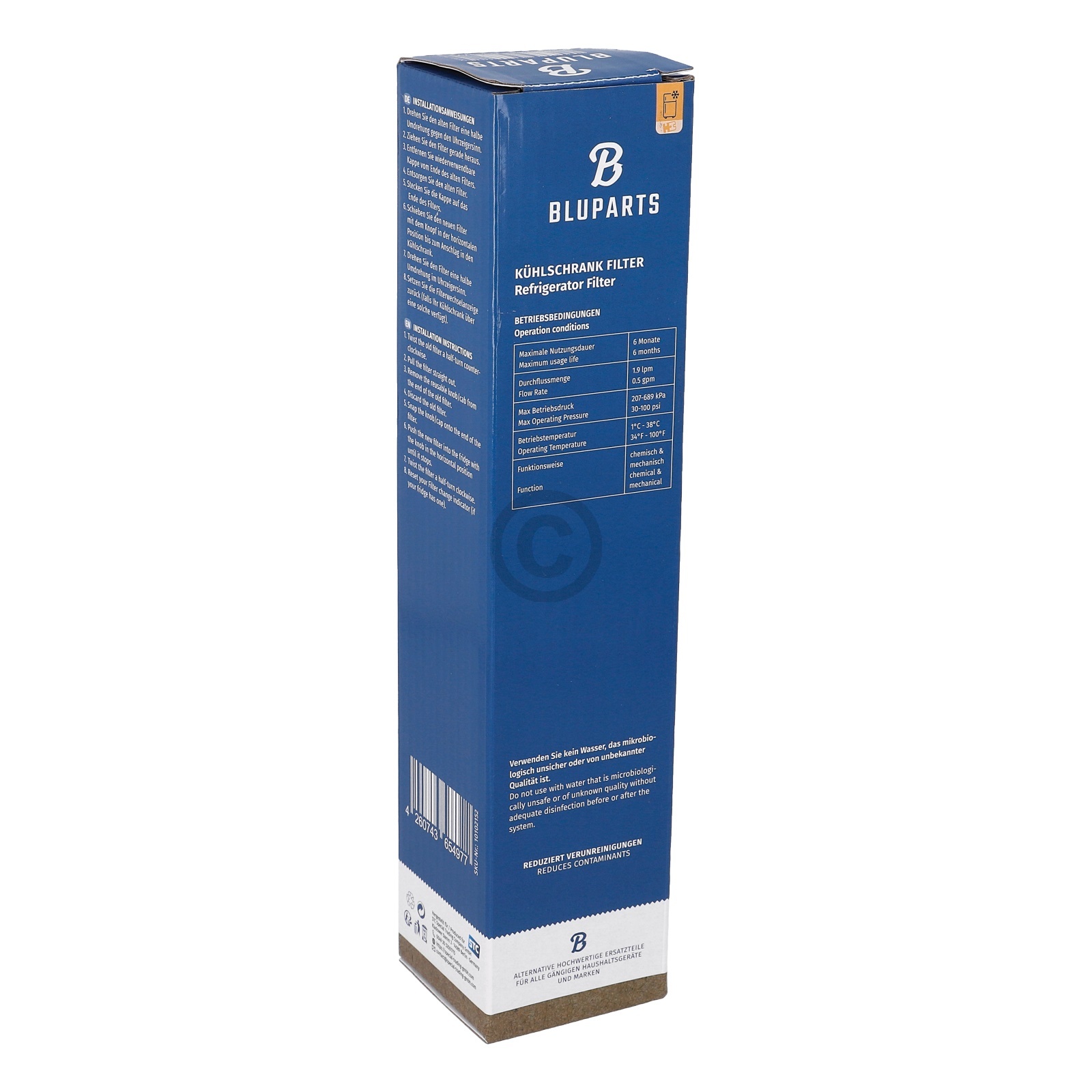 Wasserfilter passend für Whirlpool 484000008726  BLUPARTS - KOMPATIBEL 10102152